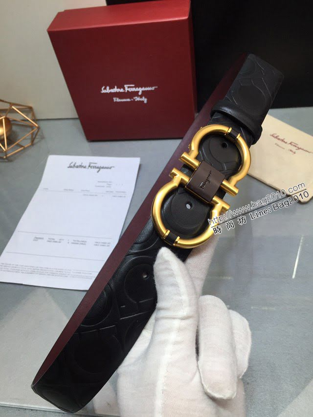 菲拉格慕男士皮帶 Ferragamo雙面牛皮腰帶  jjp2168